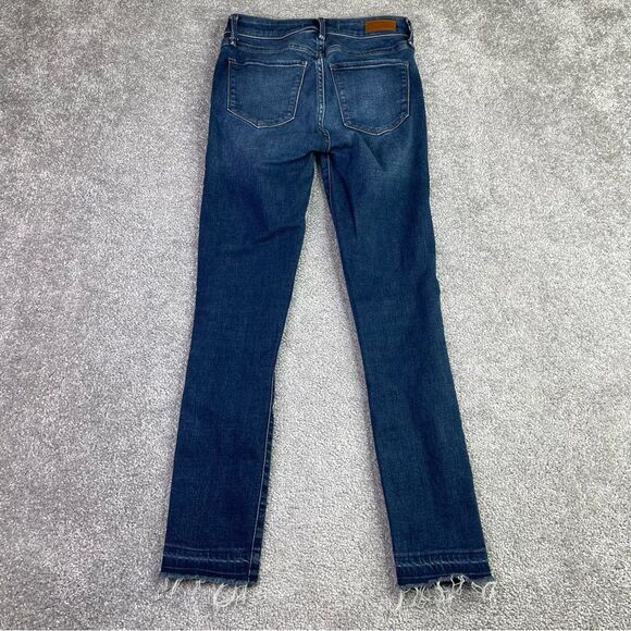 Abercrombie & Fitch Jeans Women's 24 Blue Skinny Mid-Rise Dark Denim - Picture 3 of 11
